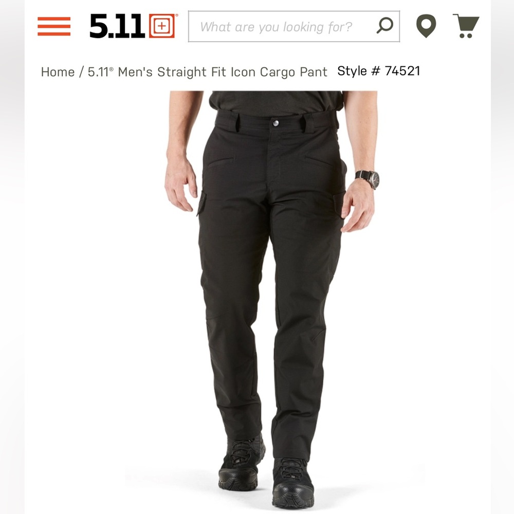 5.11 Men's Black Tactical Pants (1)